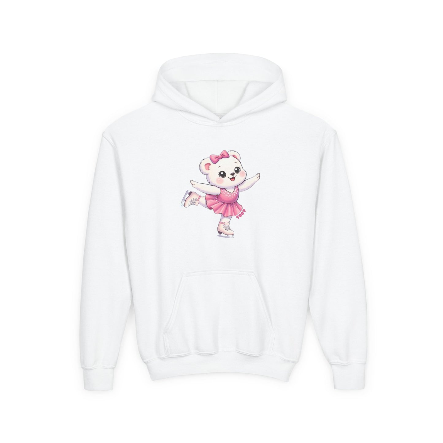 Figure Skater Bear Youth Hoodie